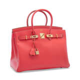 A LIMITED EDITION ROSE JAIPUR & GOLD EPSOM LEATHER CANDY BIRKIN 35 WITH PERMABRASS HARDWARE - Foto 2