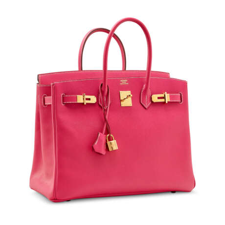 A ROSE TYRIEN EPSOM LEATHER BIRKIN 35 WITH GOLD HARDWARE - photo 2