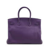 AN ULTRA VIOLET CLÉMENCE LEATHER BIRKIN 35 WITH GOLD HARDWARE - photo 3