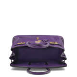 AN ULTRA VIOLET CLÉMENCE LEATHER BIRKIN 35 WITH GOLD HARDWARE - photo 4