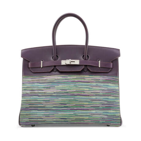 A RAISIN CALF BOX LEATHER & VIBRATO BIRKIN 35 WITH PALLADIUM HARDWARE - photo 1