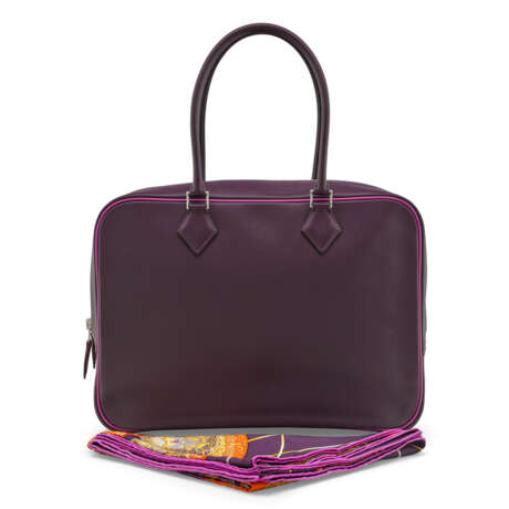 A RAISIN & CYCLAMEN EPSOM LEATHER PLUME 32 WITH PALLADIUM HARDWARE - фото 1