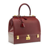 A ROUGE H CALF BOX LEATHER SAC MALETTE WITH GOLD HARDWARE - фото 2