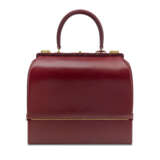 A ROUGE H CALF BOX LEATHER SAC MALETTE WITH GOLD HARDWARE - photo 3