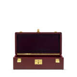 A ROUGE H CALF BOX LEATHER SAC MALETTE WITH GOLD HARDWARE - фото 5