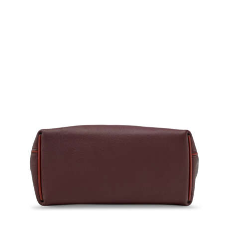 A ROUGE H CLÉMENCE LEATHER & ROUGE GRENAT SWIFT LEATHER 24/24 35 WITH GOLD HARDWARE - photo 5