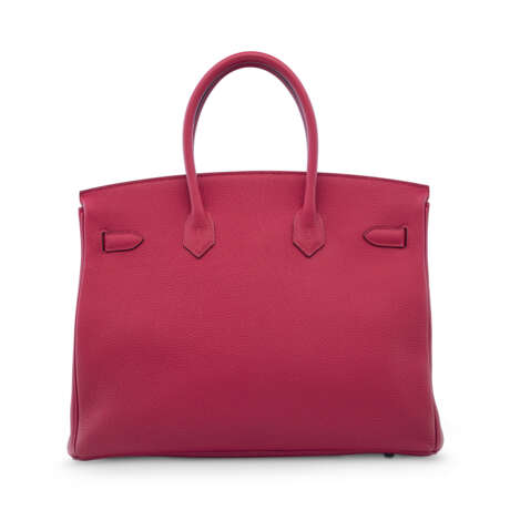 A ROUGE GRENAT TOGO LEATHER BIRKIN 35 WITH GOLD HARDWARE - Foto 3