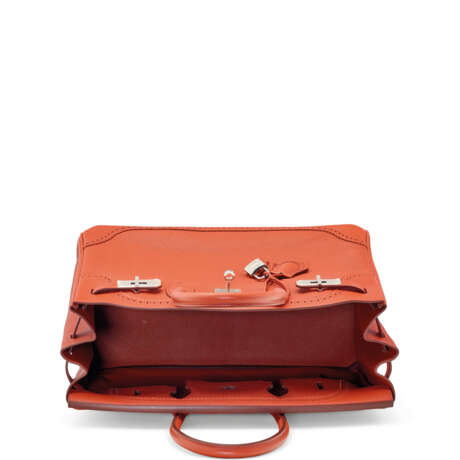 A LIMITED EDITION BRIQUE CLÉMENCE LEATHER GHILLIES BIRKIN 35 WITH PALLADIUM HARDWARE - photo 4