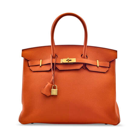 A TERRE BATTUE TOGO LEATHER BIRKIN 35 WITH GOLD HARDWARE - photo 1