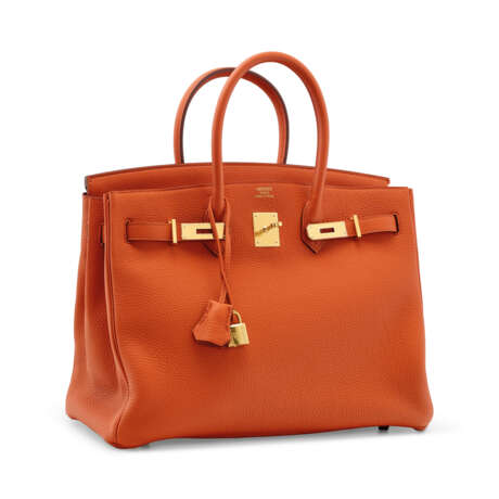 A TERRE BATTUE TOGO LEATHER BIRKIN 35 WITH GOLD HARDWARE - Foto 2