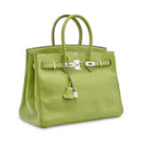 A VERT ANIS SWIFT LEATHER BIRKIN 35 WITH PALLADIUM HARDWARE - photo 2