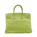 A VERT ANIS SWIFT LEATHER BIRKIN 35 WITH PALLADIUM HARDWARE - Foto 3