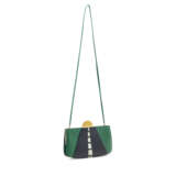 A VERT CLAIR & BLACK EPSOM LEATHER AND WHITE CHAMONIX LEATHER ROUTE SAC Á MALICE WITH GOLD HARDWARE - фото 2