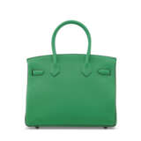 A CUSTOM BAMBOU & ÉTOUPE TOGO LEATHER BIRKIN 30 WITH GOLD HARDWARE - фото 3