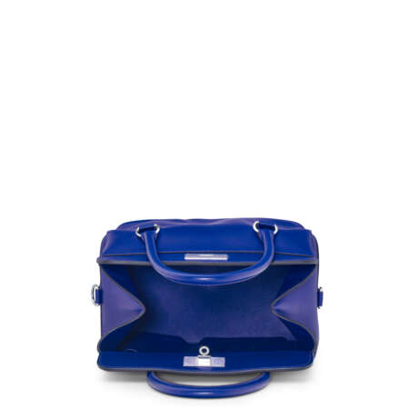 A BLEU ÉLECTRIQUE NOVILLO LEATHER TOOLBOX 26 WITH PALLADIUM HARDWARE - photo 3