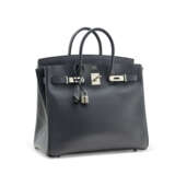 AN ARDOISE CALF BOX LEATHER HAC BIRKIN 32 WITH PALLADIUM HARDWARE - фото 2