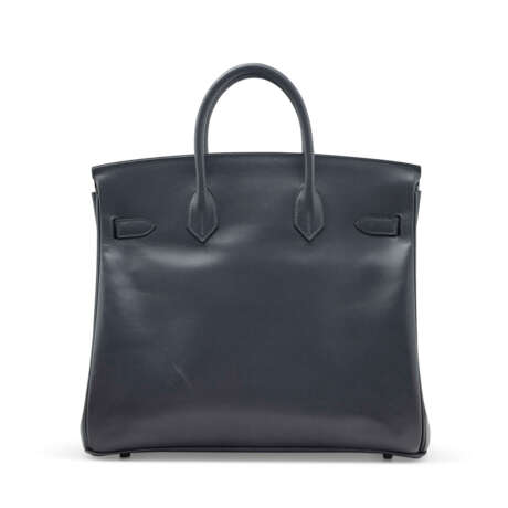 AN ARDOISE CALF BOX LEATHER HAC BIRKIN 32 WITH PALLADIUM HARDWARE - фото 3