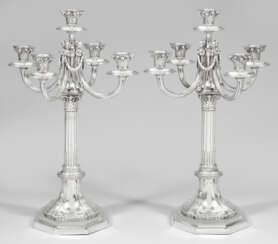 Pair of large candelabra in the Empire style