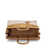 A LIMITED EDITION NATUREL TADELAKT LEATHER & TOILE BIRKIN 35 WITH GOLD HARDWARE - фото 4