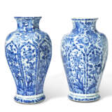 A PAIR OF CHINESE BLUE AND WHITE BALUSTER VASES - photo 1