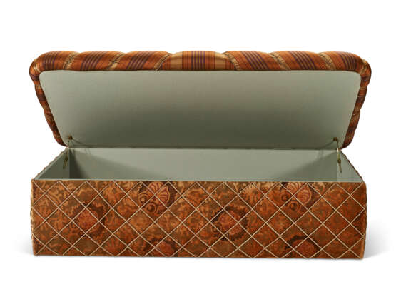 AN UPHOLSTERED OTTOMAN INCORPORATING KAITAG EMBROIDERY - фото 4