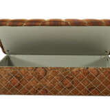 AN UPHOLSTERED OTTOMAN INCORPORATING KAITAG EMBROIDERY - фото 4