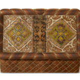 AN UPHOLSTERED OTTOMAN INCORPORATING KAITAG EMBROIDERY - фото 9
