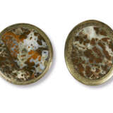 TWO ITALIAN YELLOW JASPER AND GILT-COPPER PAPERWEIGHTS - photo 1