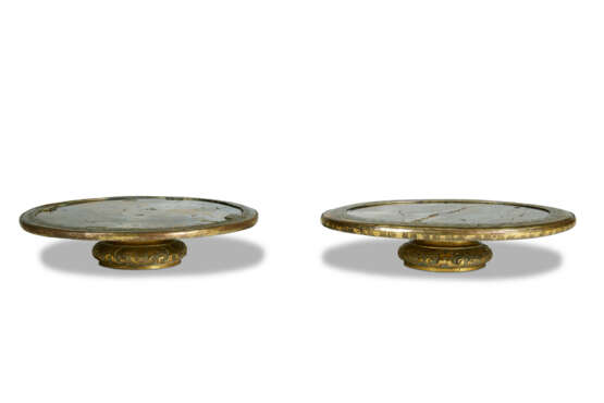 TWO ITALIAN YELLOW JASPER AND GILT-COPPER PAPERWEIGHTS - фото 2