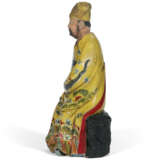 A CHINESE EXPORT POLYCHROME-DECORATED NODDING HEAD FIGURE - фото 4