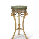 A GEORGE III GILTWOOD AND POLYCHROME-PAINTED GUERIDON - Foto 1