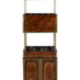 A GEORGE IV BRASS-INLAID BROWN OAK DECANTER CABINET - photo 10