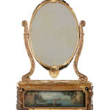 A GEORGE III PASTE-SET AND SILVER-MOUNTED ORMOLU DRESSING TABLE MIRROR WITH AUTOMATON AND MUSICAL MOVEMENT - Foto 2