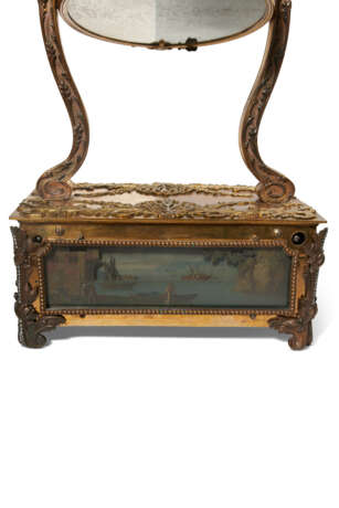 A GEORGE III PASTE-SET AND SILVER-MOUNTED ORMOLU DRESSING TABLE MIRROR WITH AUTOMATON AND MUSICAL MOVEMENT - Foto 4