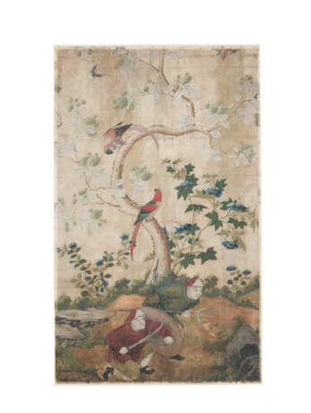 A SET OF SIX CHINESE HAND-PAINTED PAPER PANELS - фото 6
