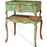 A LOUIS XV ORMOLU-MOUNTED AND BRASS-INLAID GREEN-STAINED HORN COFFER-ON-STAND - фото 4