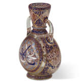 A LOBMEYR `ARABIAN` ENAMELED CLEAR GLASS VASE - photo 2