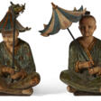 A PAIR OF REGENCY POLYCHROME-JAPANNED PAPIER-MACHE CHINESE FIGURES - Auktionspreise