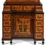 A SOUTH GERMAN BRASS-MOUNTED EBONIZED, BURR BIRCH, FRUITWOOD AND MARQUETRY BUREAU CABINET - photo 10