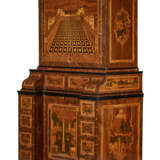A SOUTH GERMAN BRASS-MOUNTED EBONIZED, BURR BIRCH, FRUITWOOD AND MARQUETRY BUREAU CABINET - photo 11