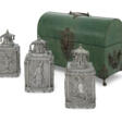 A SUITE OF GEORGE III SILVER MATCHING TEA CADDIES - Auction archive