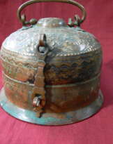 Boîte à Chapati en cuivre Boîte à Chapati en cuivre
