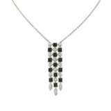 NO RESERVE - BULGARI DIAMOND AND ONYX 'INTARSIO' RING AND 'LUCEA' PENDENT NECKLACE - photo 5