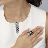 NO RESERVE - BULGARI DIAMOND AND ONYX 'INTARSIO' RING AND 'LUCEA' PENDENT NECKLACE - photo 8
