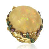 OPAL AND MULTI-GEM RING - photo 1