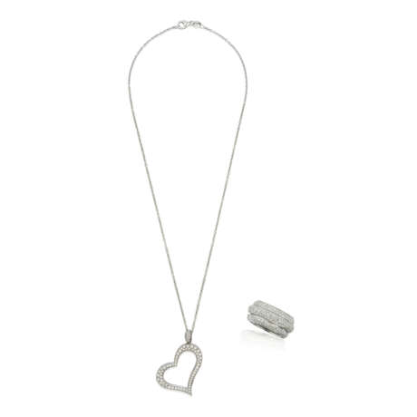 NO RESERVE - PIAGET DIAMOND 'POSSESSION' RING AND 'HEART' PENDENT NECKLACE - Foto 1
