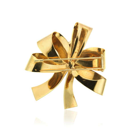 CARTIER RETRO GOLD AND CITRINE BROOCH - photo 2