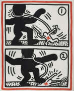 Lithograph on paper. KEITH HARING (1958-1990)