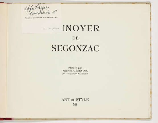 DUNOYER DE SEGONZAC, Andr&#233; (1884-1974) - фото 2