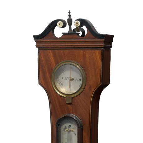 A REGENCY MAHOGANY BAROMETER - Foto 5